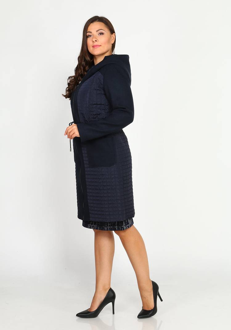 Куртка комбинированная на кулисках и молнии шир.  750, рис. 6