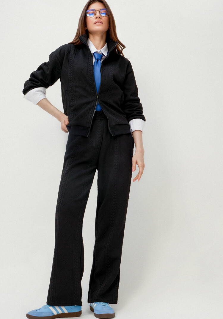 Костюм бомбер и брюки свободного кроя шир.  750, рис. 39