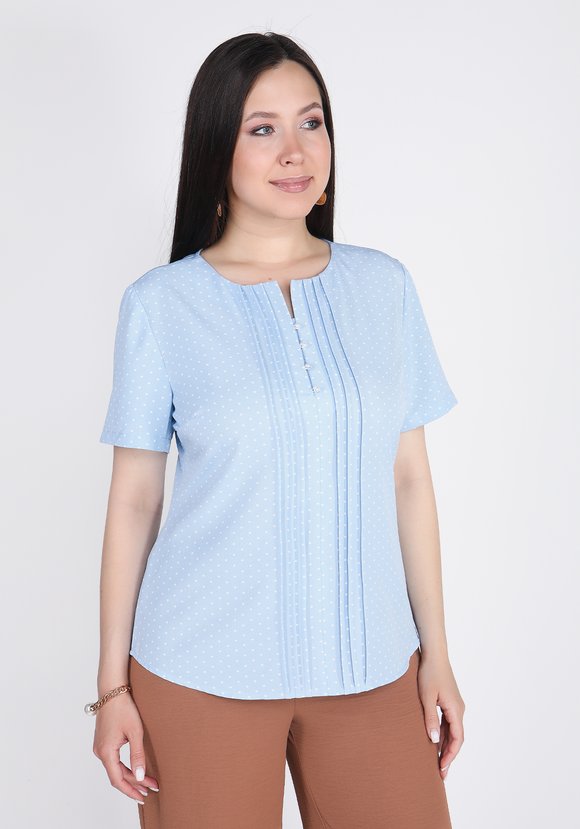 Блуза Яркое впечатление шир.  580, рис. 9