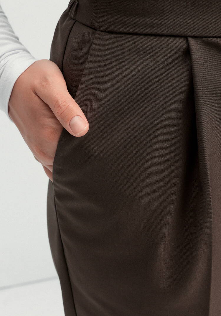 Брюки со стрелками и резинкой по поясу шир.  750, рис. 20