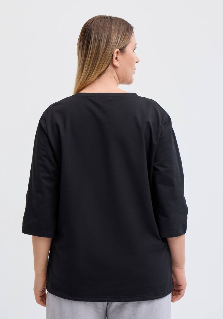 Блуза на кулиске с принтом шир.  750, рис. 3