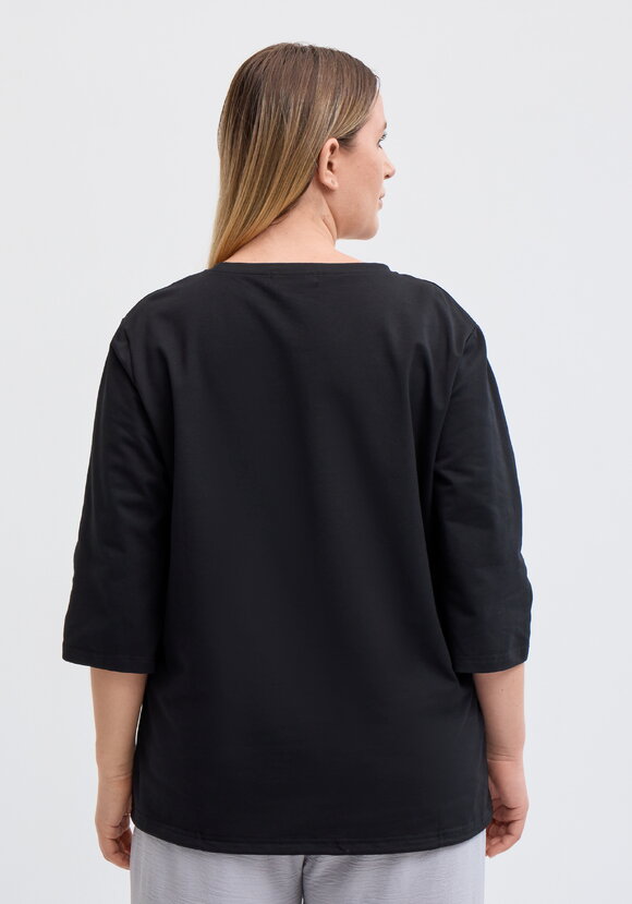 Блуза на кулиске с принтом шир.  580, рис. 3