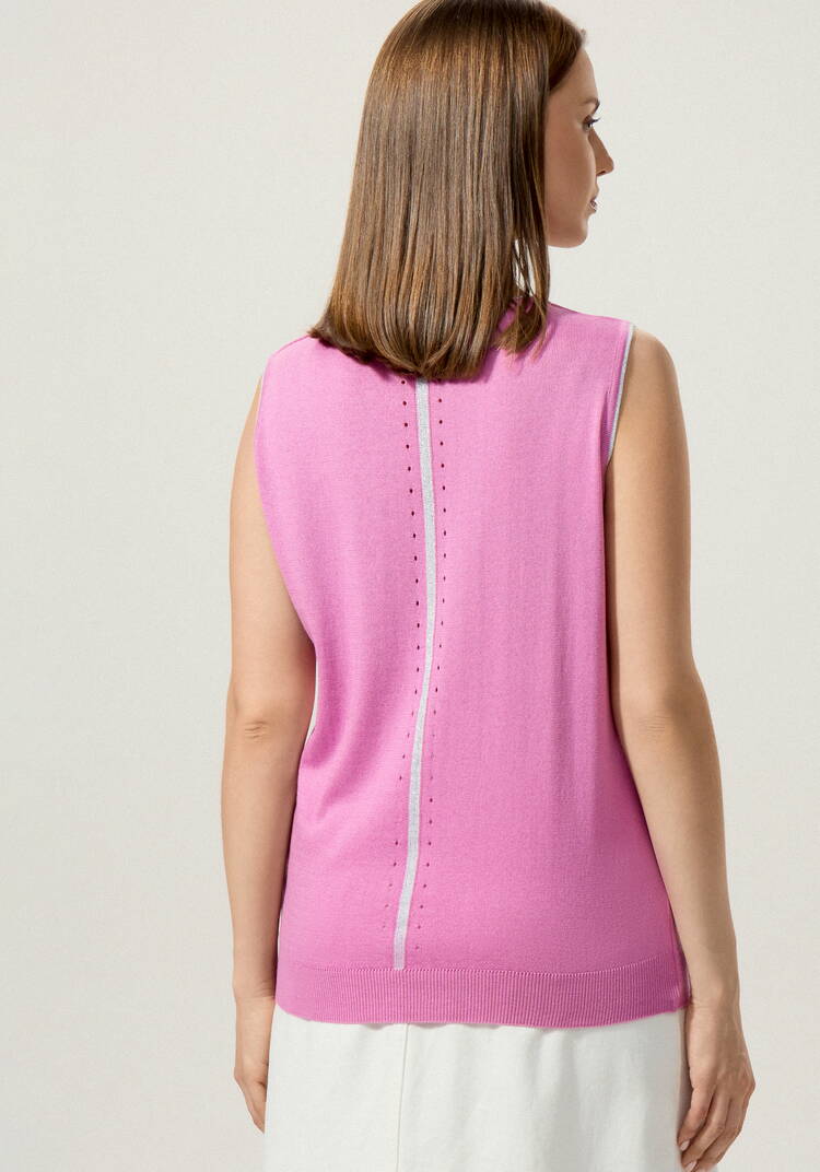 Топ с декором из метанити шир.  750, рис. 50