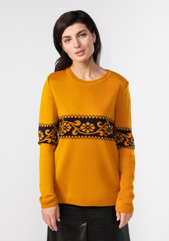 Джемпер женский с рисунком по груди и рукавам шир.  580, рис. 11