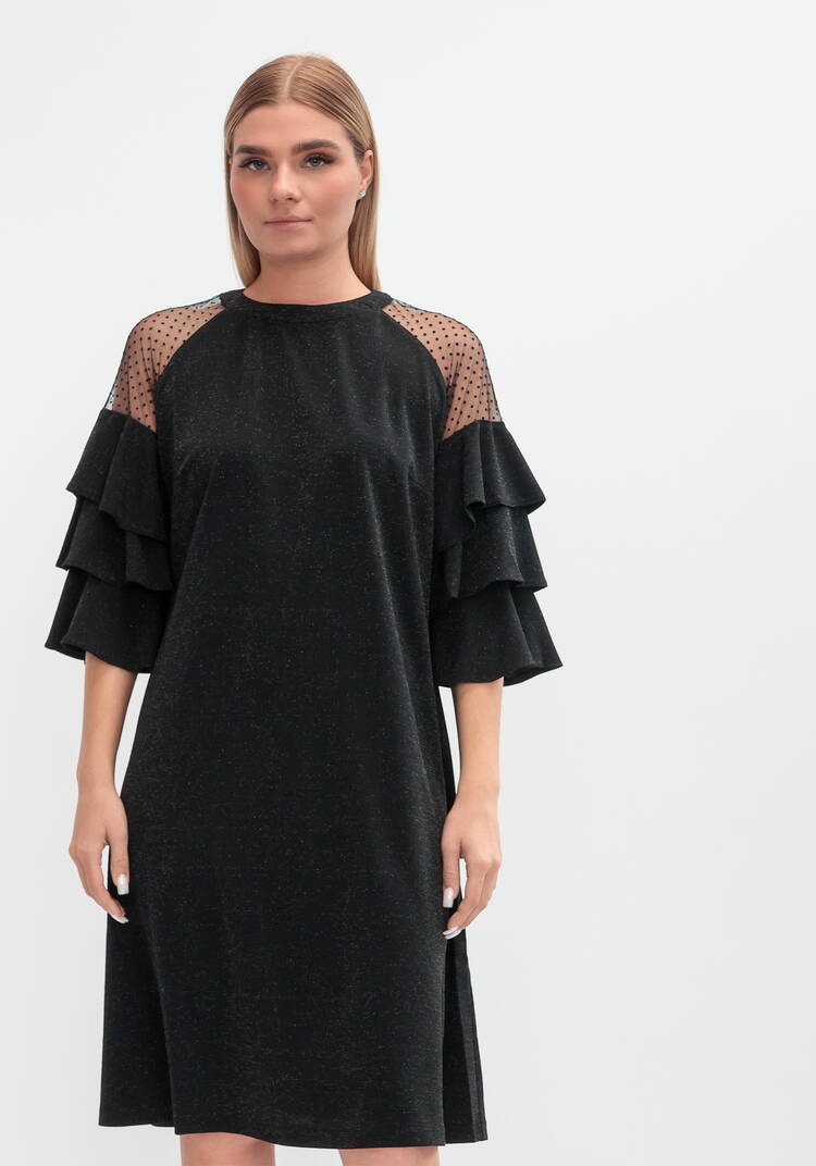 Платье с рукавом волан шир.  750, рис. 4