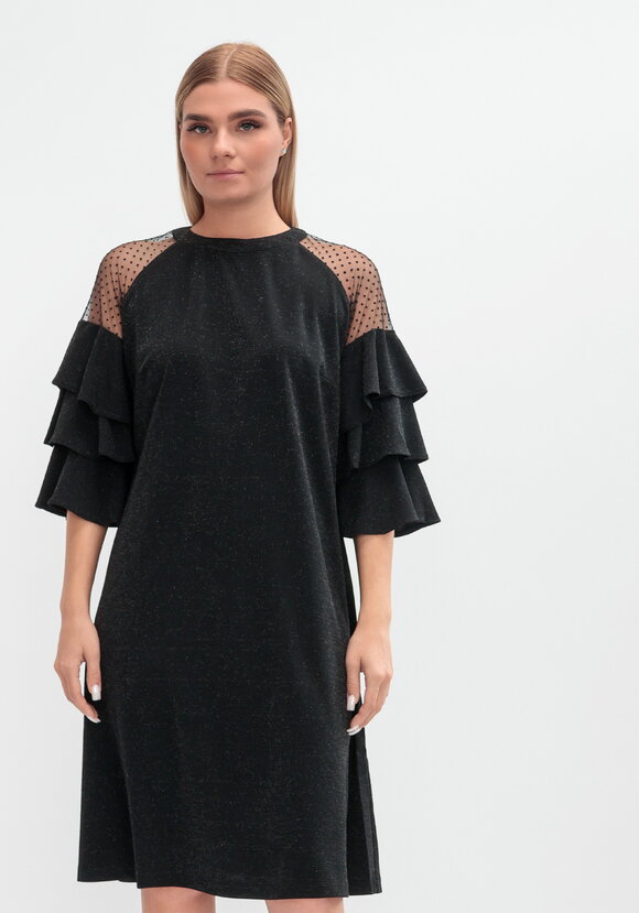 Платье с рукавом волан шир.  580, рис. 4