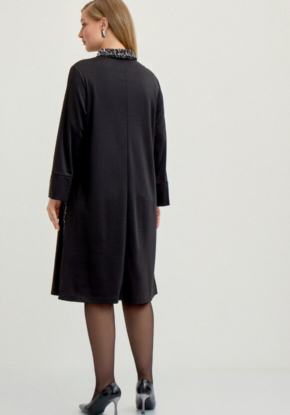 Платье с анималистичными вставками шир.  580, рис. 11