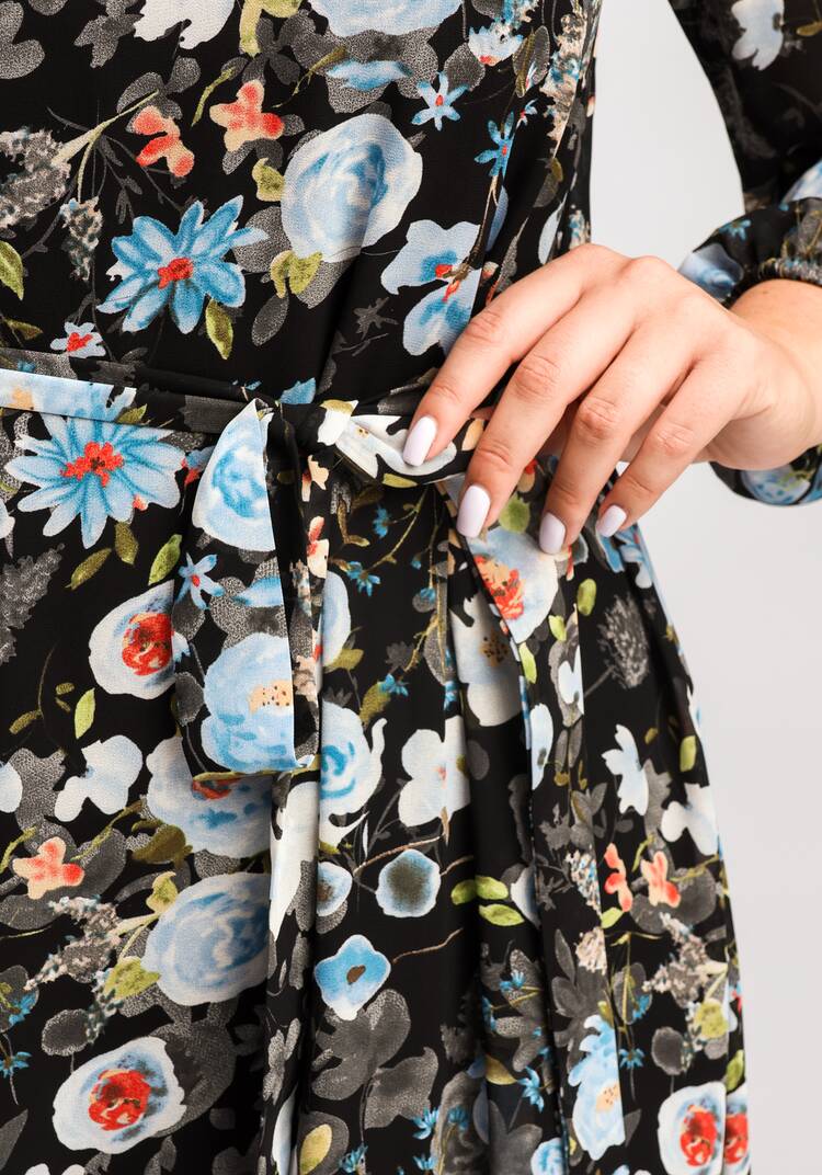 Платье свободного кроя А-силуэта с принтом шир.  750, рис. 15