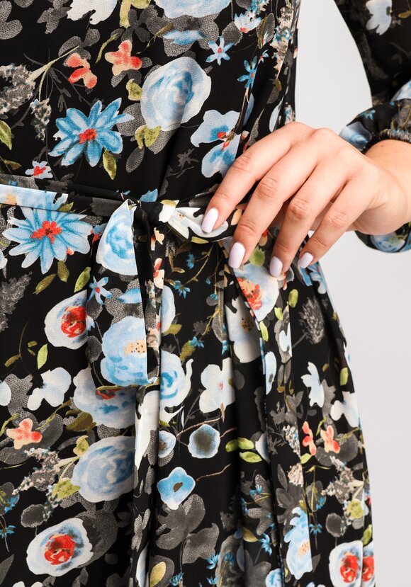 Платье свободного кроя А-силуэта с принтом шир.  580, рис. 15