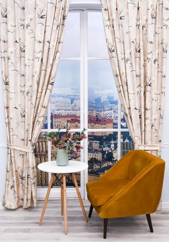 Портьеры бархатные Амальфи шир.  580, рис. 11