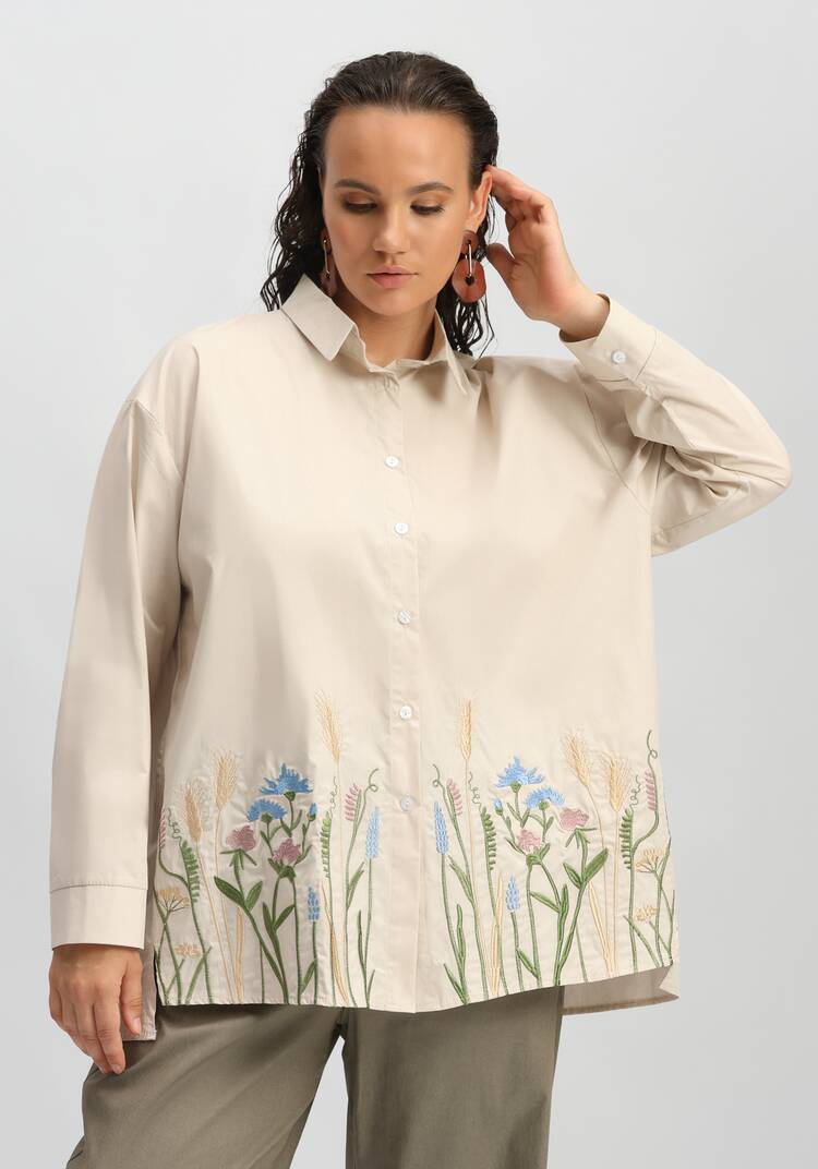 Рубашка с вышивкой по низу шир.  750, рис. 25