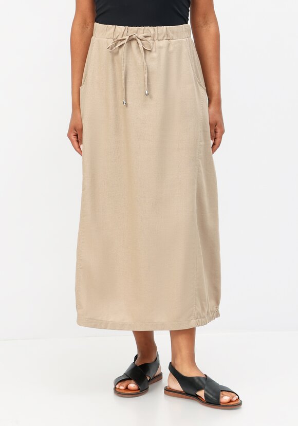 Юбка с эластичной лентой на талии и по низу шир.  580, рис. 11