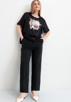 Брюки палаццо свободного силуэта