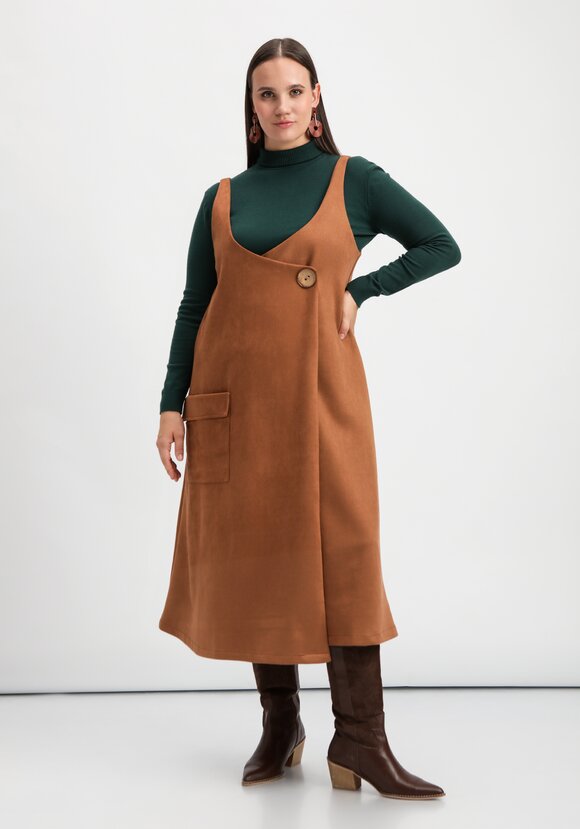 Сарафан оверсайз с накладным карманом шир.  580, рис. 8