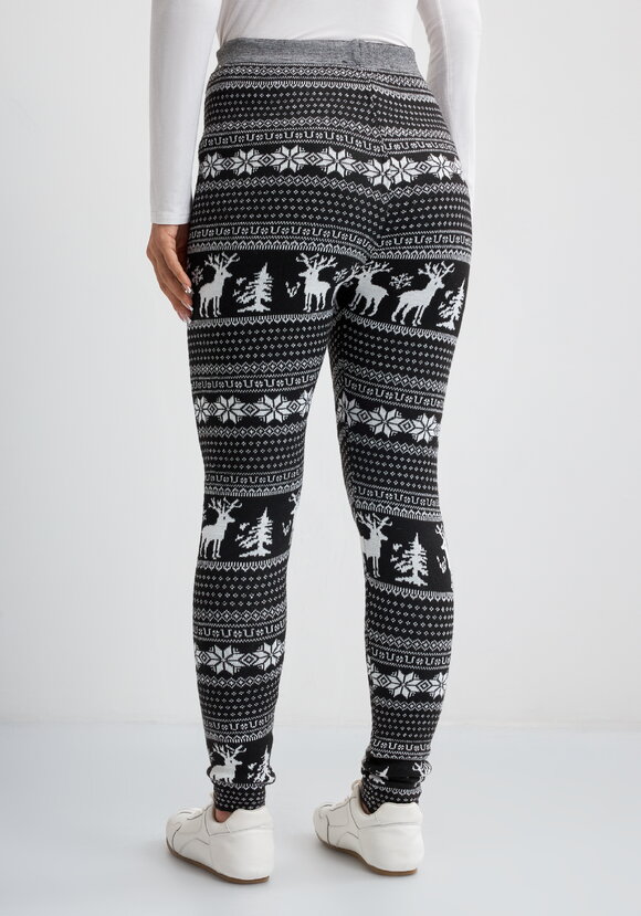 Лосины с принтом утепленные на меху шир.  580, рис. 9