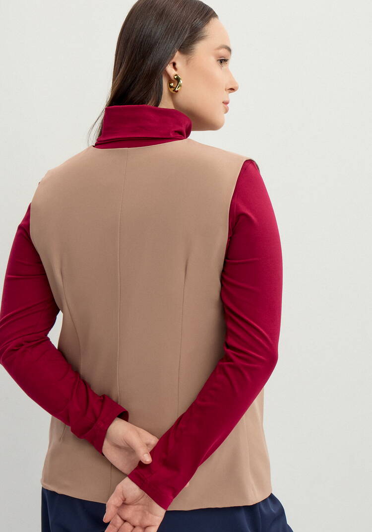 Жилет с асимметричным кроем шир.  750, рис. 3