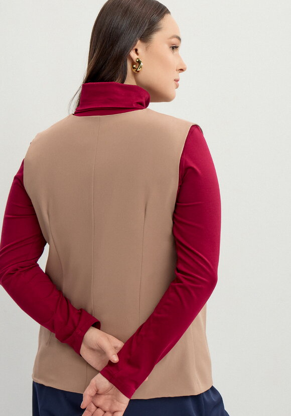 Жилет с асимметричным кроем шир.  580, рис. 3