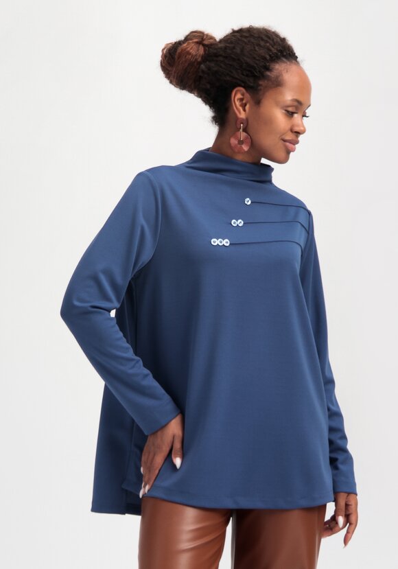 Туника свободного кроя с декором на груди шир.  580, рис. 8