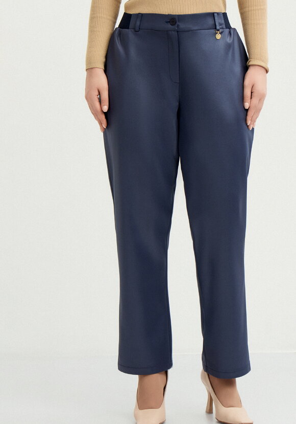 Брюки с комфортным поясом на рeзинке шир.  580, рис. 4