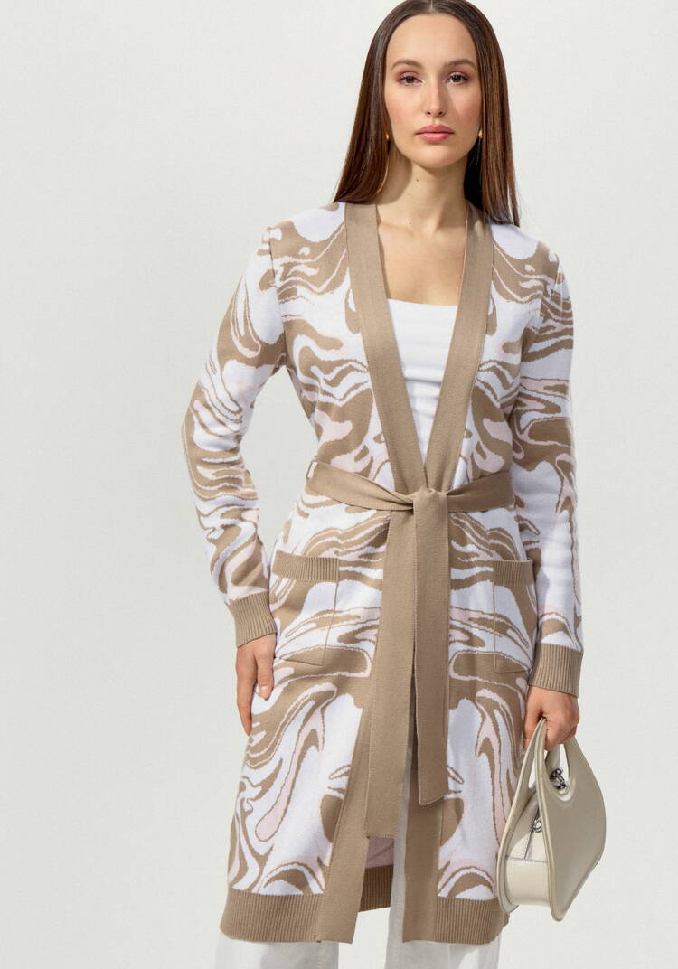 Кардиган с акварельным принтом шир.  750, рис. 15