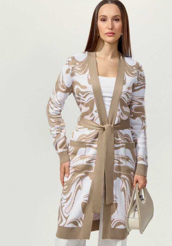 Кардиган с акварельным принтом шир.  580, рис. 15