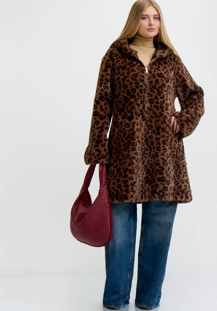 Дубленка Леопардовый шарм шир.  750, рис. 8
