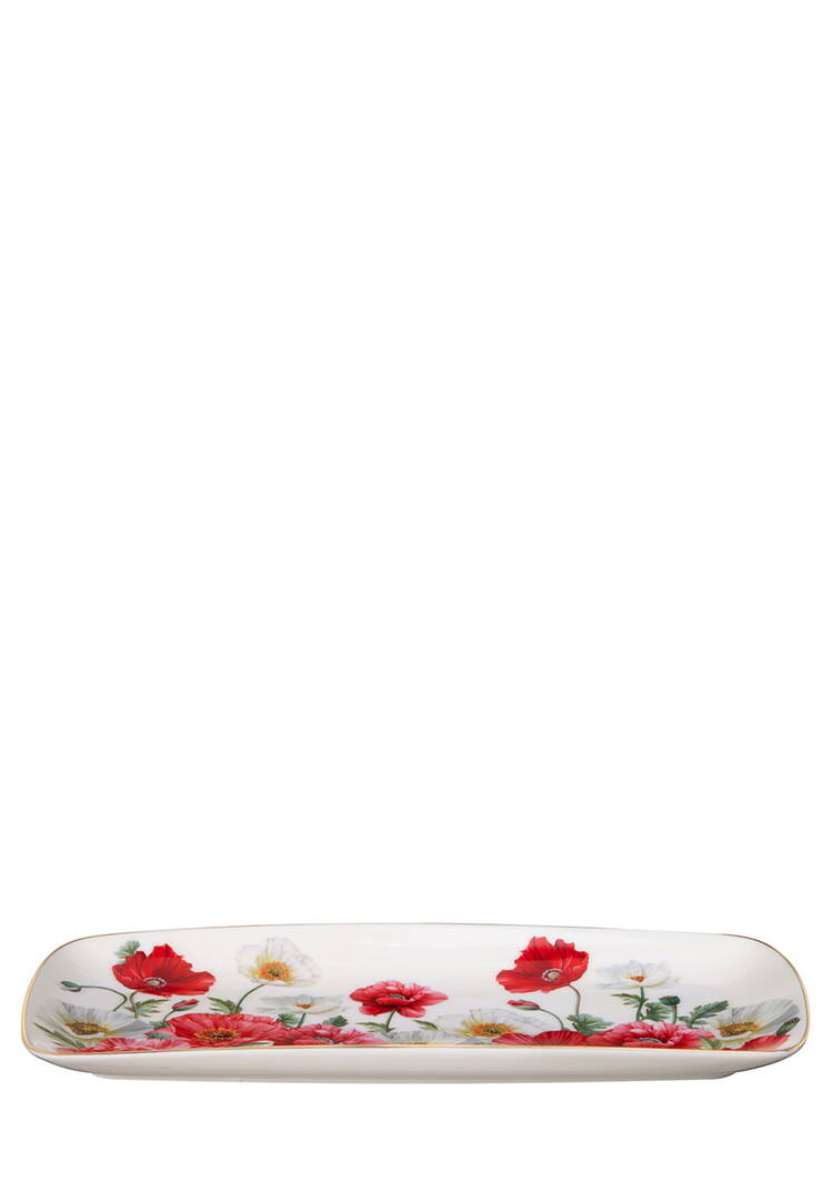 Блюдо пpямоугольное Маки шир.  750, рис. 3