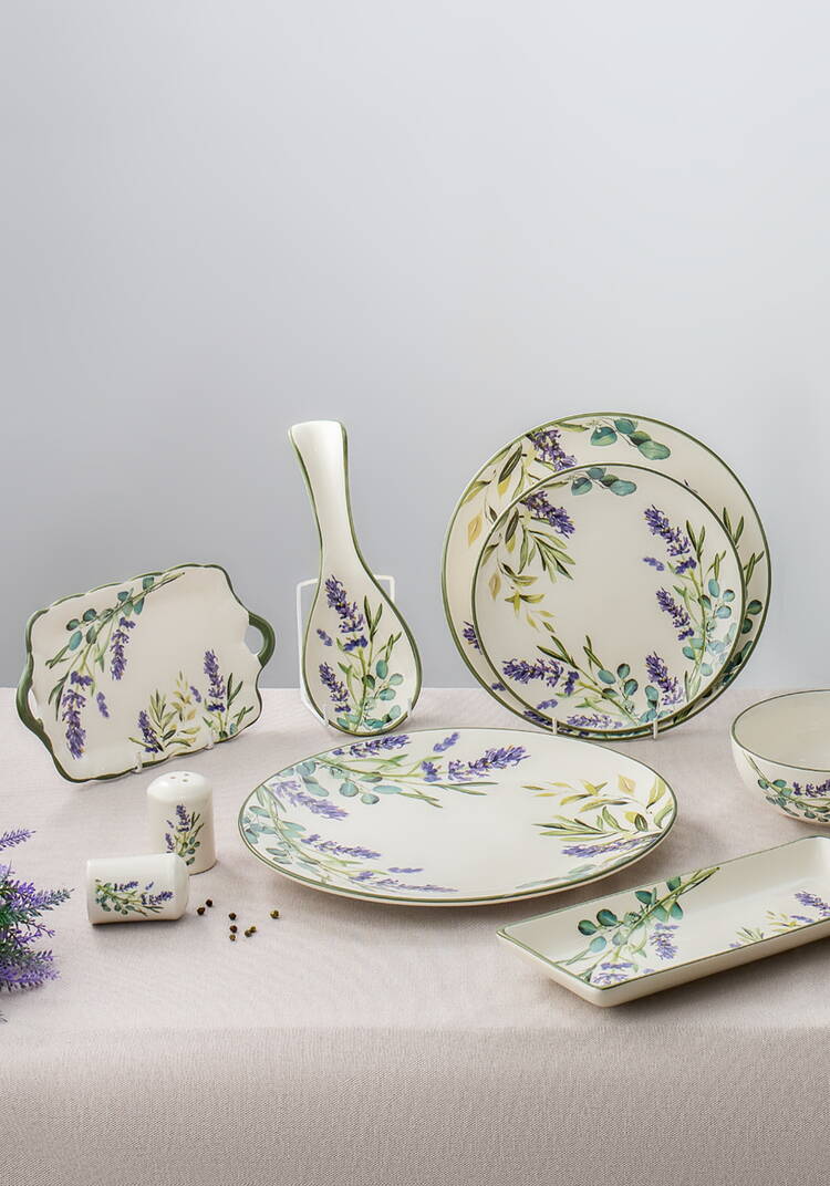 Тарелка керамическая Лаванда шир.  750, рис. 5