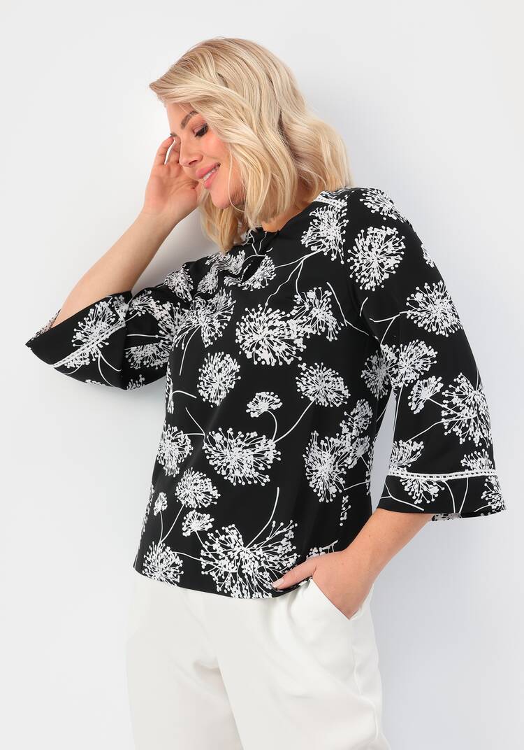 Блуза свободного кроя с рукавами 7/8 шир.  750, рис. 27