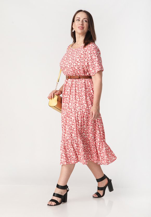 Платье с коротким рукавом Ирэн шир.  580, рис. 1