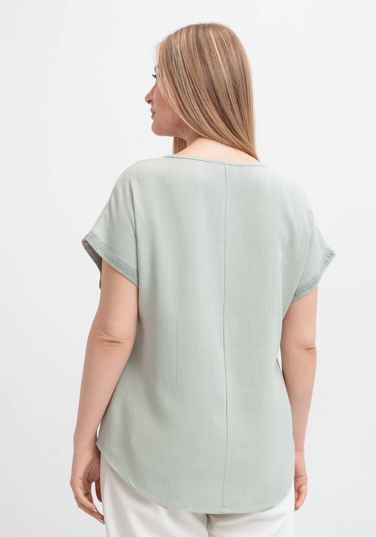 Блуза оверсайз с коротким рукавом шир.  750, рис. 8