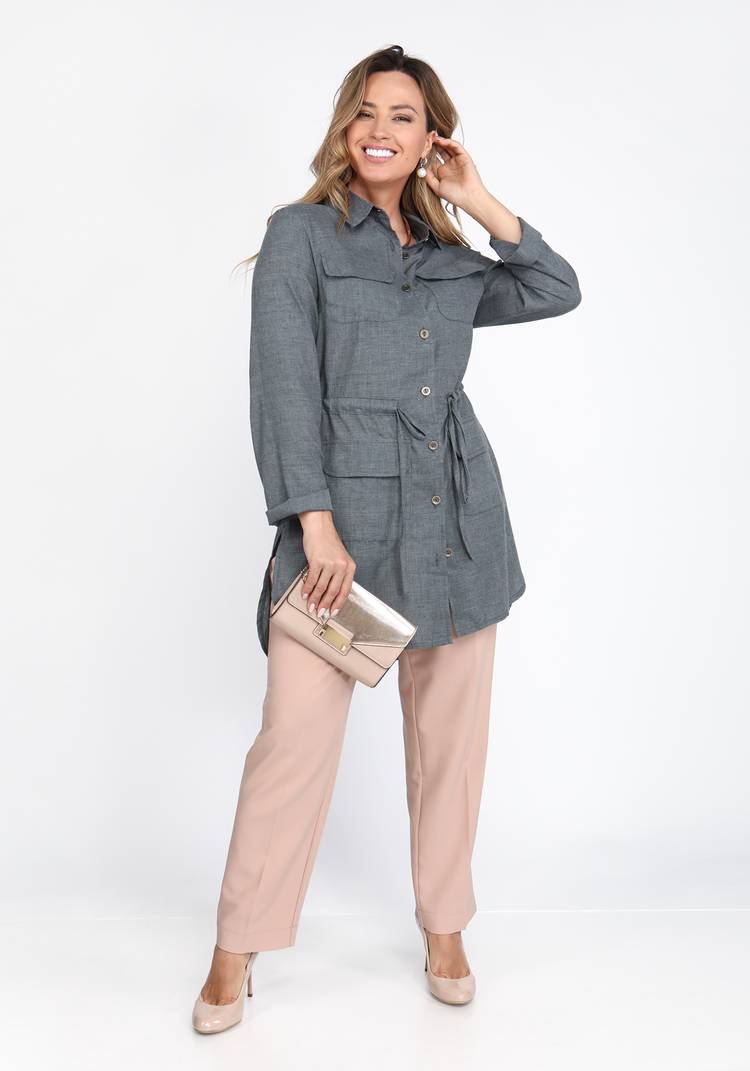 Рубашка удлиненная на кулиске шир.  750, рис. 5