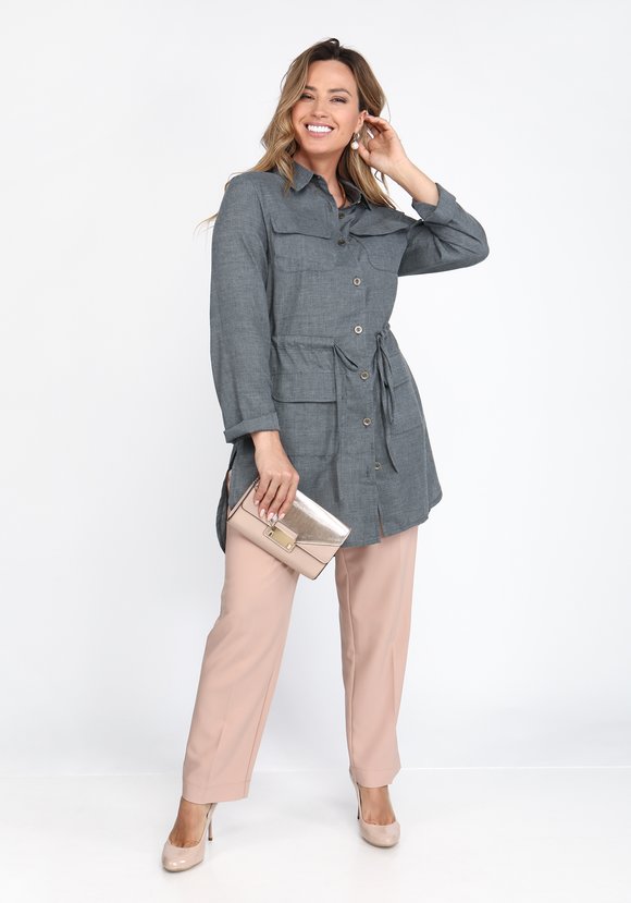 Рубашка удлиненная на кулиске шир.  580, рис. 5