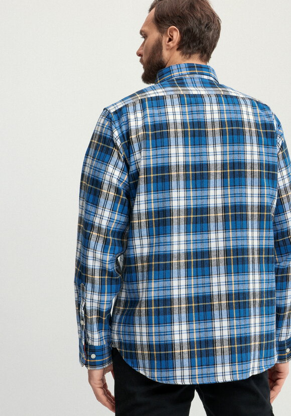 Рубашка в клетку с нагрудными карманами шир.  580, рис. 21