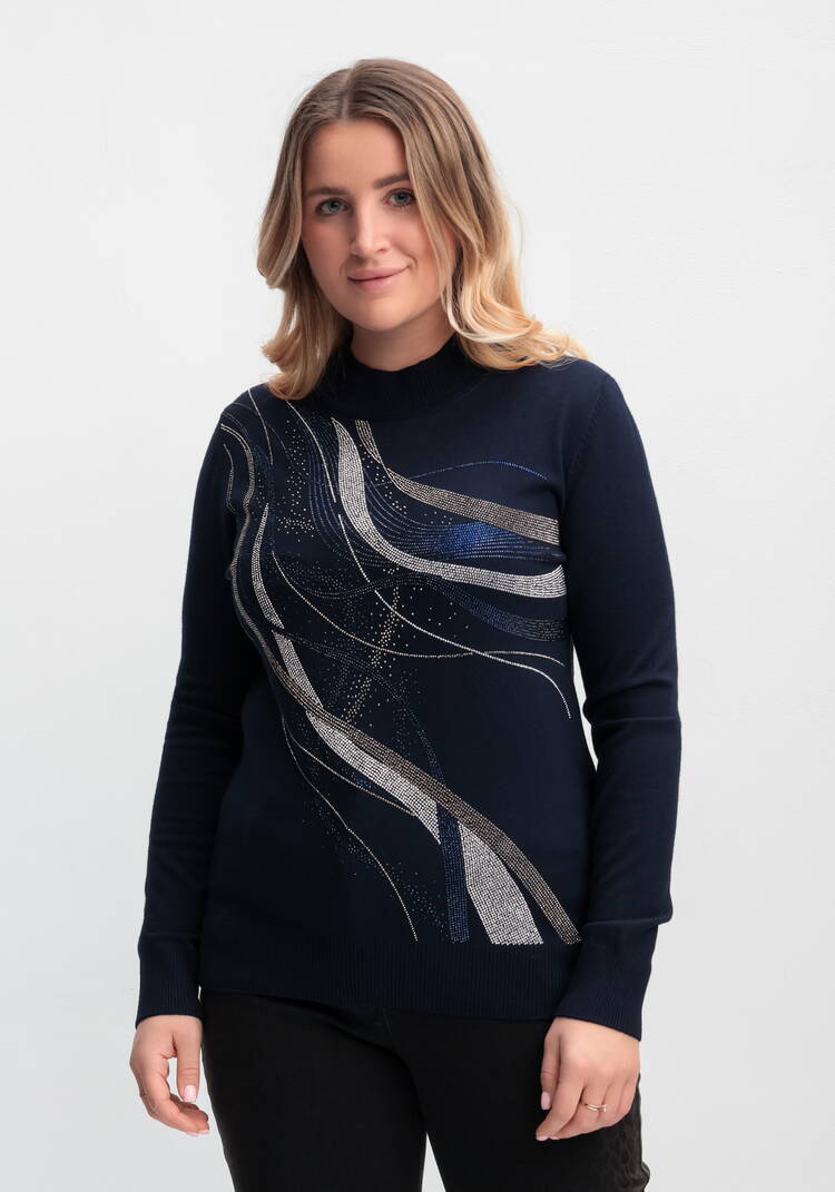 Джемпер с рисунком из страз шир.  750, рис. 10