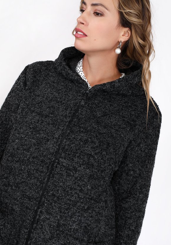 Пальто расклешенного кроя с капюшоном шир.  580, рис. 5