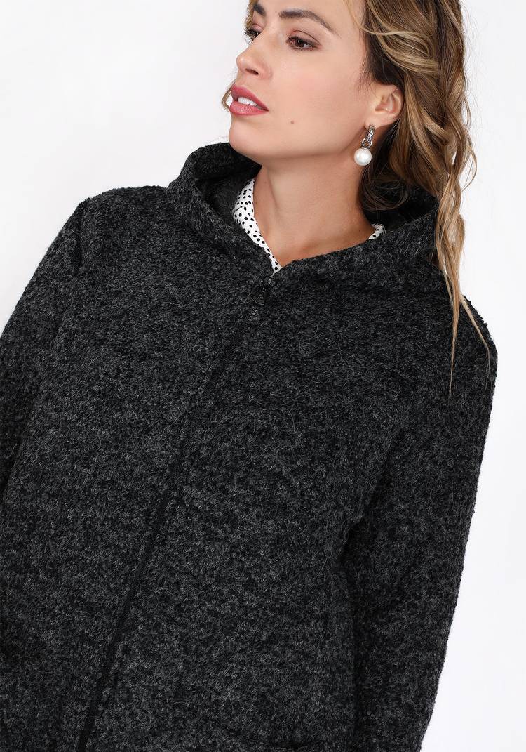 Пальто расклешенного кроя с капюшоном шир.  750, рис. 5