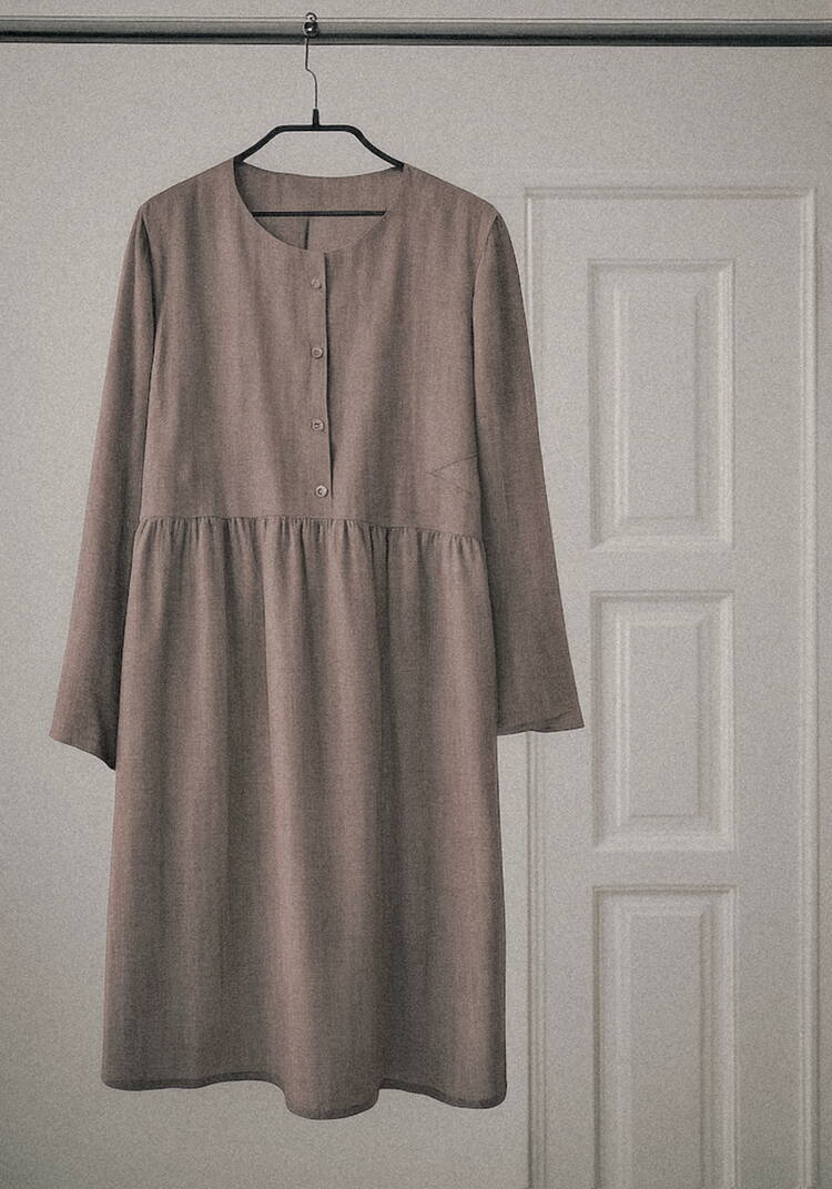 Платье мид с функциональными карманами Resale шир.  750, рис. 1