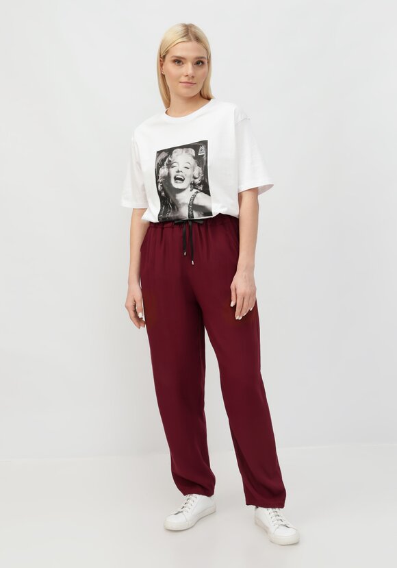 Брюки на кулиске свободного кроя шир.  580, рис. 2