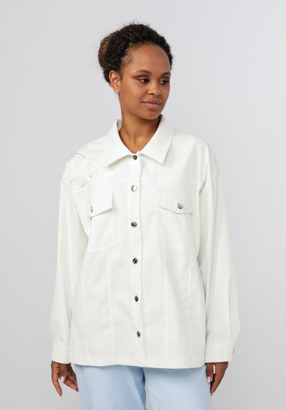 Жакет с вышивкой на кармане шир.  580, рис. 11