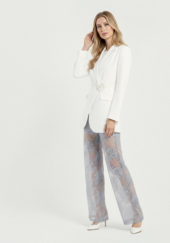 Брюки широкие из кружевной ткани шир.  580, рис. 7