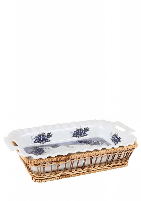 Блюдо прямоугольное в ротанге шир.  580, рис. 6