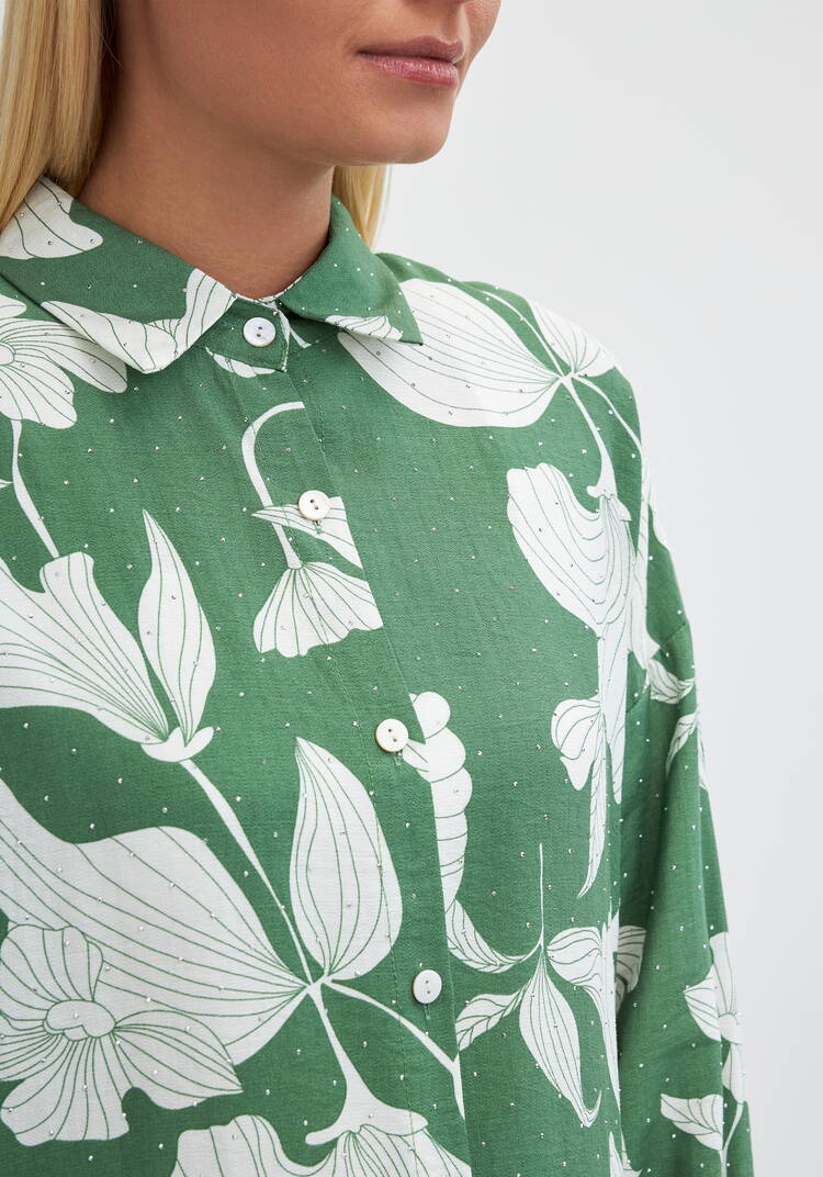 Туника с принтом на пуговицах Джейн шир.  750, рис. 17