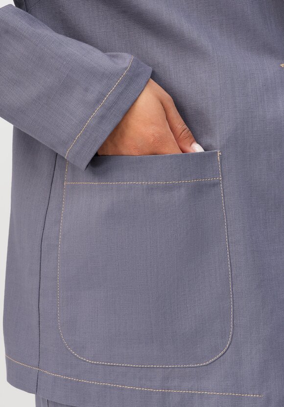 Пиджак изо льна однобортный шир.  580, рис. 19