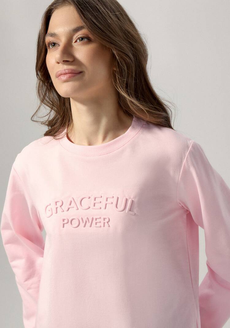 Свитшот с объемным принтом на груди шир.  750, рис. 8