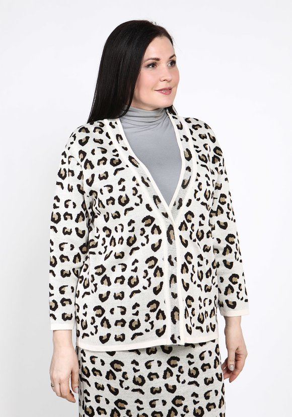 Жакет с леопардовым принтом шир.  580, рис. 6