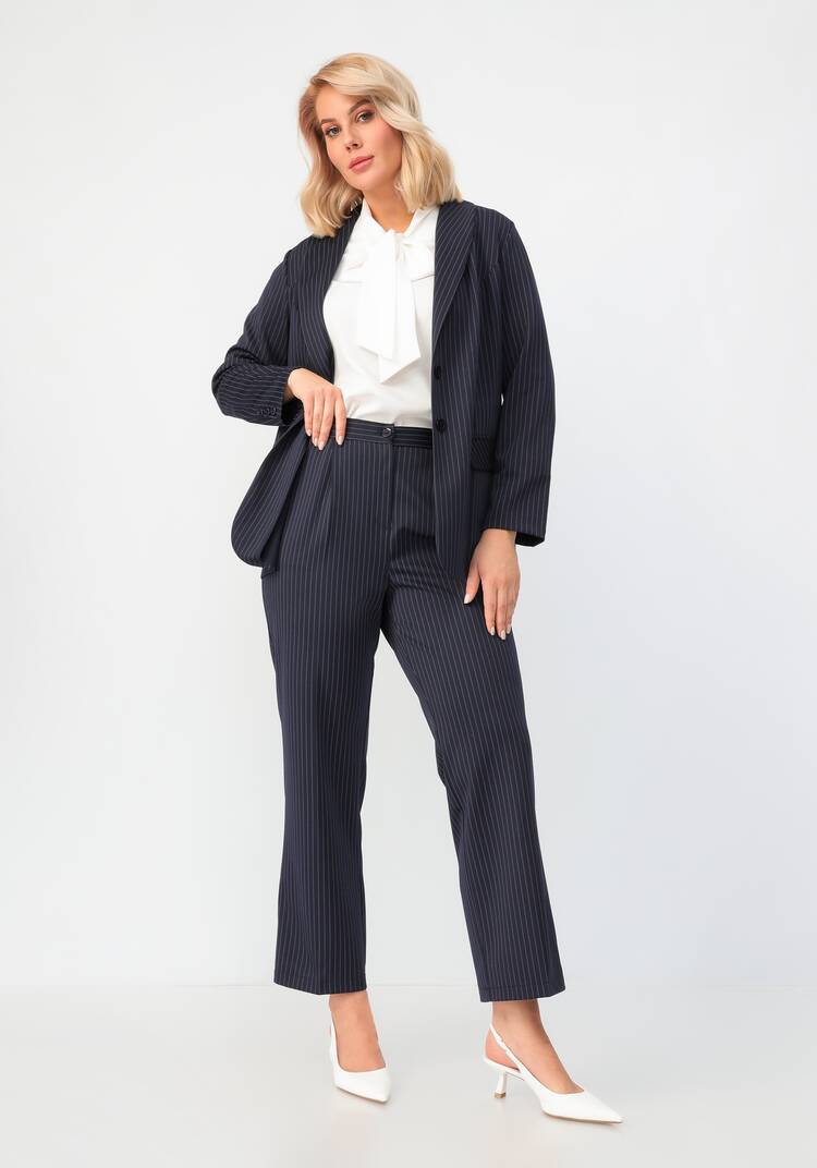 Брюки прямого кроя в полоску шир.  750, рис. 20