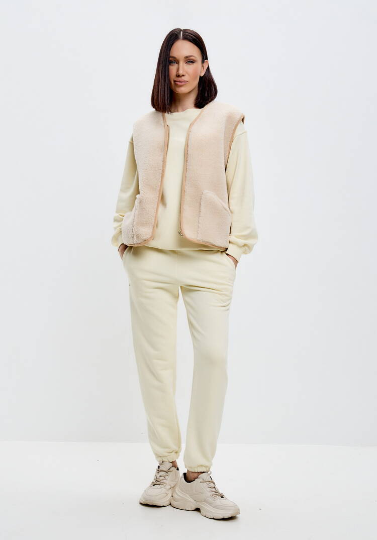 Жилет меховой с верблюжьей шерстью шир.  750, рис. 7