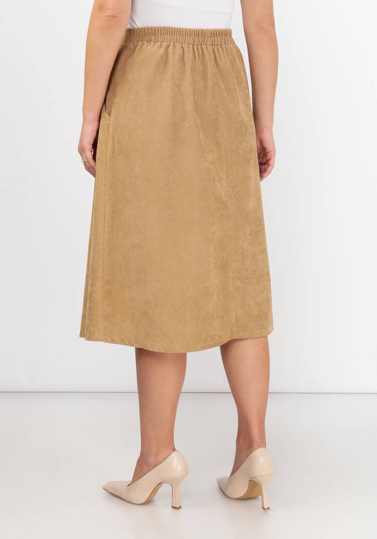 Юбка свободного кроя вельветовая с карманами шир.  750, рис. 14