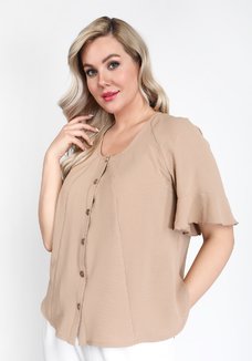 Блуза на пуговицах с рукавом реглан